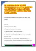 PN 4006 FINAL EXAM NEWEST  VERSION 2025&sol;2026 ACTUAL QUESTION  AND CORRECT DETAILED VERIFIED  ANSWERS FROM VERIFIED SOURCES  RATED A GRADE&period; 