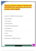 Polestar Program Design & Sequencing  2025&sol;2026 Exam Questions and Correct  Answers &vert; New Update 