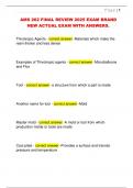 AMS 262 FINAL REVIEW 2025 EXAM BRAND  NEW ACTUAL EXAM WITH ANSWERS&period;
