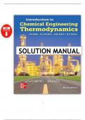 Solution Manual - Introduction to Chemical Engineering Thermodynamics 9th Edition - Smith - All 16 Chapter Included