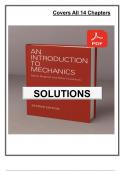 Solutions Manual &ndash; An Introduction to Mechanics&comma; 2nd Edition by Kleppner & Kolenkow &vert;All 14 Chapters Covered