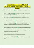 MGT301 Exam 2 Kirn UPDATED   ACTUAL   Exam Questions and CORRECT  Answers