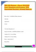 RMI 2302 Module 1 &lpar;Nyce&rpar; 2025&sol;2026  Exam Questions and Answers 100&percnt;  Guaranteed Success &vert; Already Rated A&plus;