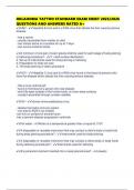 OKLAHOMA TATTOO STANDARD EXAM SHEET 2025&sol;2026 QUESTIONS AND ANSWERS RATED A&plus;