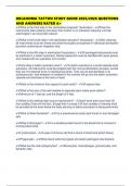 OKLAHOMA TATTOO STUDY GUIDE 2025&sol;2026 QUESTIONS AND ANSWERS RATED A&plus;