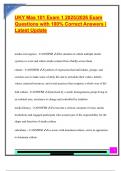 MAS 101 EXAM PACKAGE DEAL QUESTIONS AND VERIFIED DETAILED ANSWERS &vert; 100&percnt; GUARANTEED PASS &vert; ALREADY GRADED A&plus;