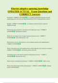 Elsevier adaptive quizzing knowledge  UPDATED ACTUAL   Exam Questions and  CORRECT Answers 
