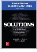 Solutions Manual &ndash; Engineering Electromagnetics&comma; 9th Edition by Hayt and Buck &vert; All 14 Chapters Covered