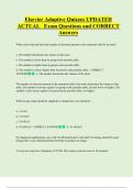Elsevier Adaptive Quizzes UPDATED  ACTUAL   Exam Questions and CORRECT  Answers 