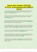 Elsevier  Bundled Exam Questions WITH  CORRECT Answers