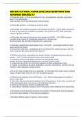 RIO BIO 156 FINAL PAPER 2025&sol;2026 QUESTIONS AND ANSWERS GRADED A&plus;