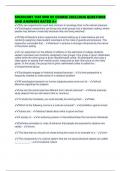SOCIOLOGY 1301 END OF COURSE 2025&sol;2026 QUESTIONS AND ANSWERS RATED A&plus;