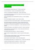 ITEC EXAM QUESTIONS AND ANSWERS