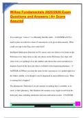 Willow Fundamentals 2025&sol;2026 Exam  Questions and Answers &vert; A&plus; Score  Assured 