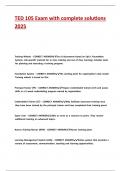 TED 105 Exam with complete solutions 2025&period;