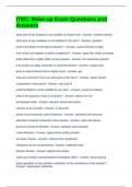 ITEC&colon; Make-up Exam Questions and Answers