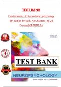 TEST BANK for Fundamentals of Human Neuropsychology  8th Edition by Kolb, All Chapters 1 to 28  Covered GRADED A+