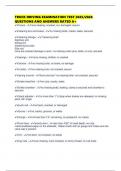 TRUCK DRIVING EXAMINATION TEST 2025&sol;2026 QUESTIONS AND ANSWERS RATED A&plus;