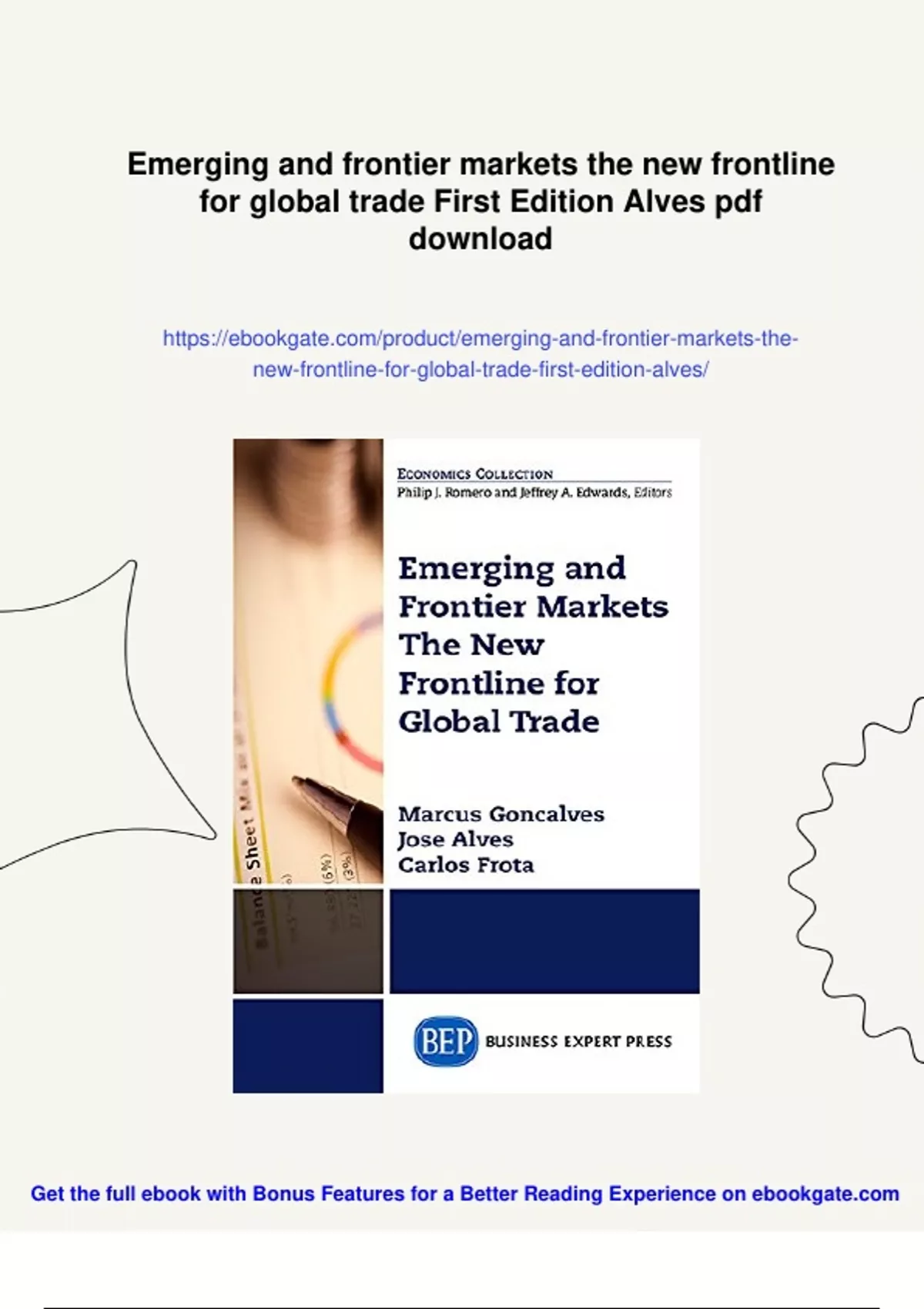 Summary Emerging and frontier markets the new frontline for global ...