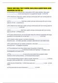 TRUCK DRIVING TEST PAPER 2025&sol;2026 QUESTIONS AND ANSWERS RATED A&plus;