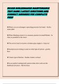 NCCER BOILERMAKER MAINTENANCE TEST BANK &vert; LATEST QUESTIONS AND CORRECT ANSWERS FOR COMPLETE PREP 