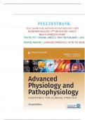 Test Bank For Advanced Physiology and Pathophysiology&comma; 2nd Edition&comma; By Nancy Tkacs&comma; All Chapters 1-17 LATEST