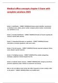 Medical office concepts chapter 5 Exam with complete solutions 2025&period;