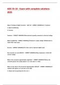 ADC Ch 10 - Exam with complete solutions 2025&period;
