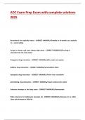 ADC Exam Prep Exam with complete solutions 2025&period;