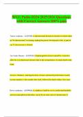 WGU Patho D236 2025&sol;2026 Questions with Correct Answers 100&percnt; pass