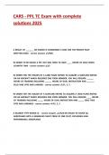 CARS - PPL TC Exam with complete solutions 2025&period;