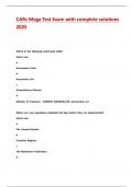 CARs Mega Test Exam with complete solutions 2025