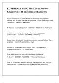 ECPI BIO 116 A&P 2 Final Exam Review Chapters 14 &ndash; 16 questions with answers