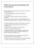 EFDA review practice exam questions with correct answers