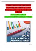 Data Analytics for Accounting &ndash; 3rd Edition &lpar;Richardson&comma; Teeter&comma; Terrell&rpar; &vert; Complete Test Bank Chapters 1&ndash;9 &vert; Verified Answers Included