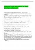 Standards-Based Assessment - D184 OA Questions and answers&period;