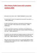 Ohio Notary Public Exam with complete solutions 2025&period;