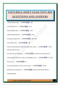 Taco Bell Mic Bundled Exams 2025 &lpar;Questions and Answers&rpar; 