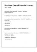 Nagelhout Pharm 2 Exam 1 wit correct answers
