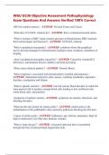 WGU D236 Objective Assessment Pathophysiology  Exam Questions And Answers Verified 100&percnt; Correct 