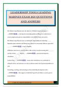 LEADERSHIP TOOLS Bundled Exams 2025 &lpar;Questions and Answers&rpar; 