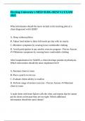 Herzing University's MED SURG HESI V2 EXAM  2025