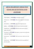 ABFAS REARFOOT DIDACTICS EXAM 2025 QUESTIONS AND ANSWERS
