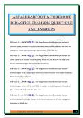 ABFAS REARFOOT & FOREFOOT DIDACTICS EXAM 2025 QUESTIONS AND ANSWERS