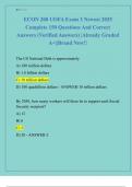 ECON 200 UOFA Exam 3 Newest 2025  Complete 150 Questions And Correct  Answers &lpar;Verified Answers&rpar; &vert;Already Graded  A&plus;&vert;&vert;Brand New&excl;&excl; 