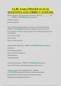 VA-BC Exam UPDATED ACTUAL  QUESTIONS AND CORRECT ANSWERS