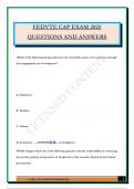 FEDVTE CAP EXAM 2025 QUESTIONS AND ANSWERS