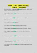 VA-BC Exam QUESTIONS AND  CORRECT ANSWERS 