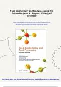 Food biochemistry and food processing 2nd Edition Benjamin K&period; Simpson &lpar;Editor&rpar; - Instant Download
