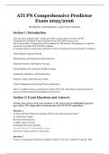 ATI PN Comprehensive Predictor Exam &ndash; 180 Questions &vert; 180 Minutes &vert; 100&percnt; Correct Answers &ndash; Verified & A&plus; Graded &ndash; 2025&sol;2026 Edition